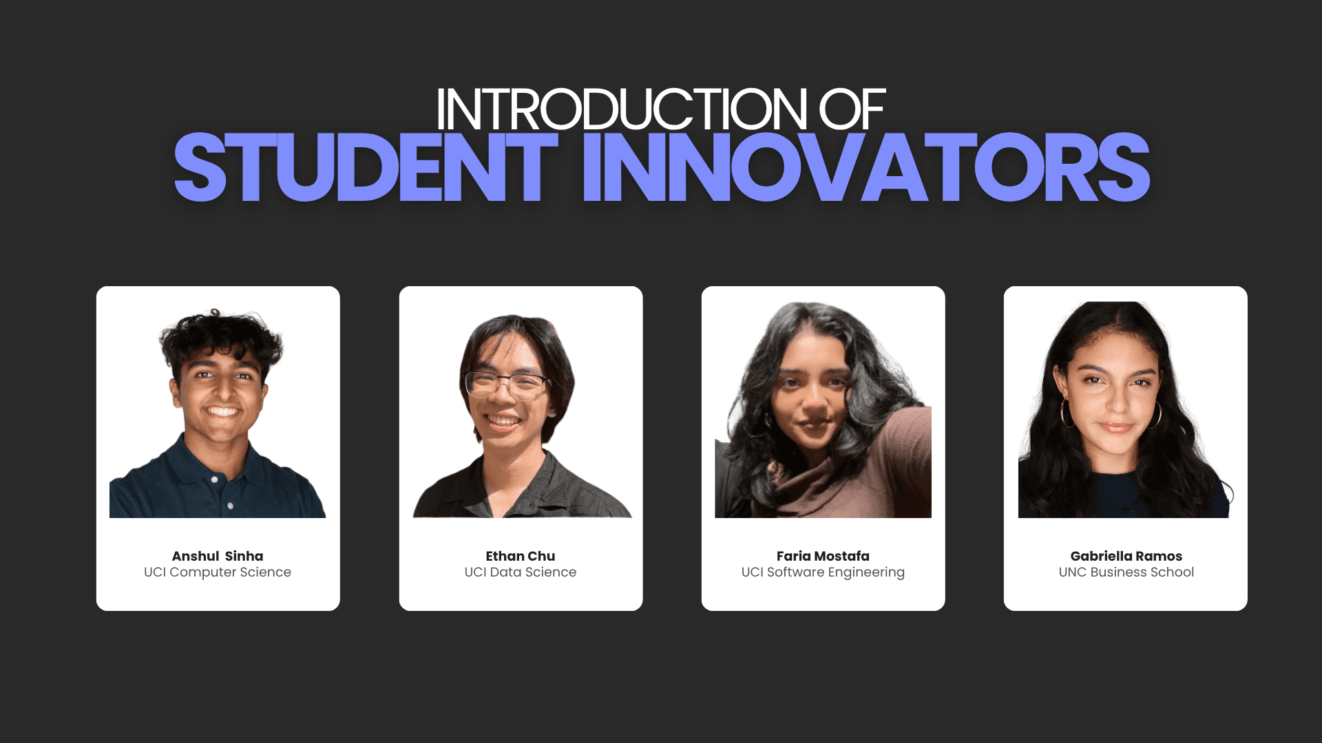 Meet our Student Innovators